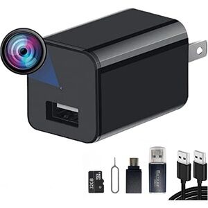Black USB Charger with Hidden Camera
